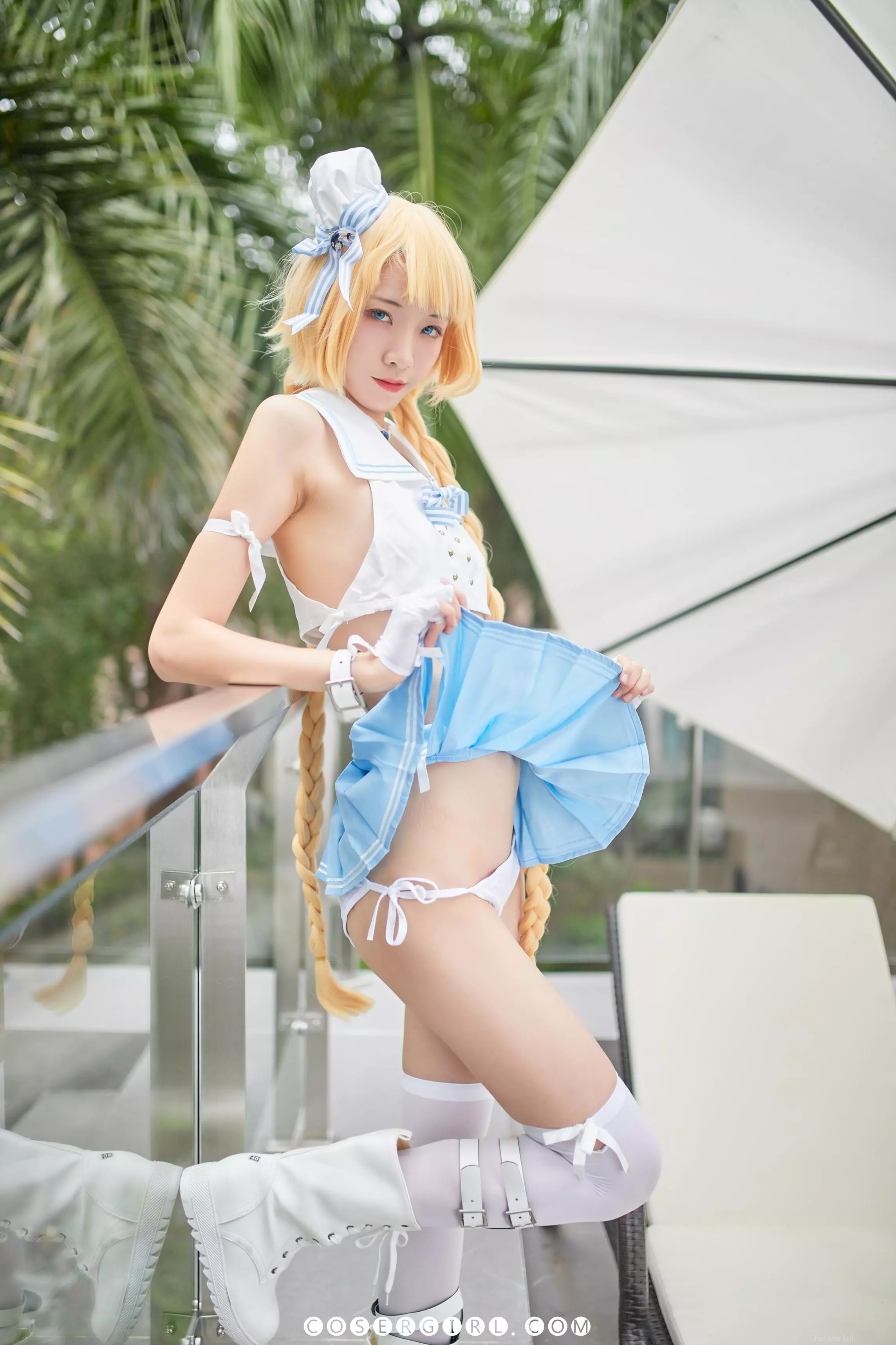 西瓜少女 C服岛风白贞摄影会返图-01 - coser福利社-coser福利社