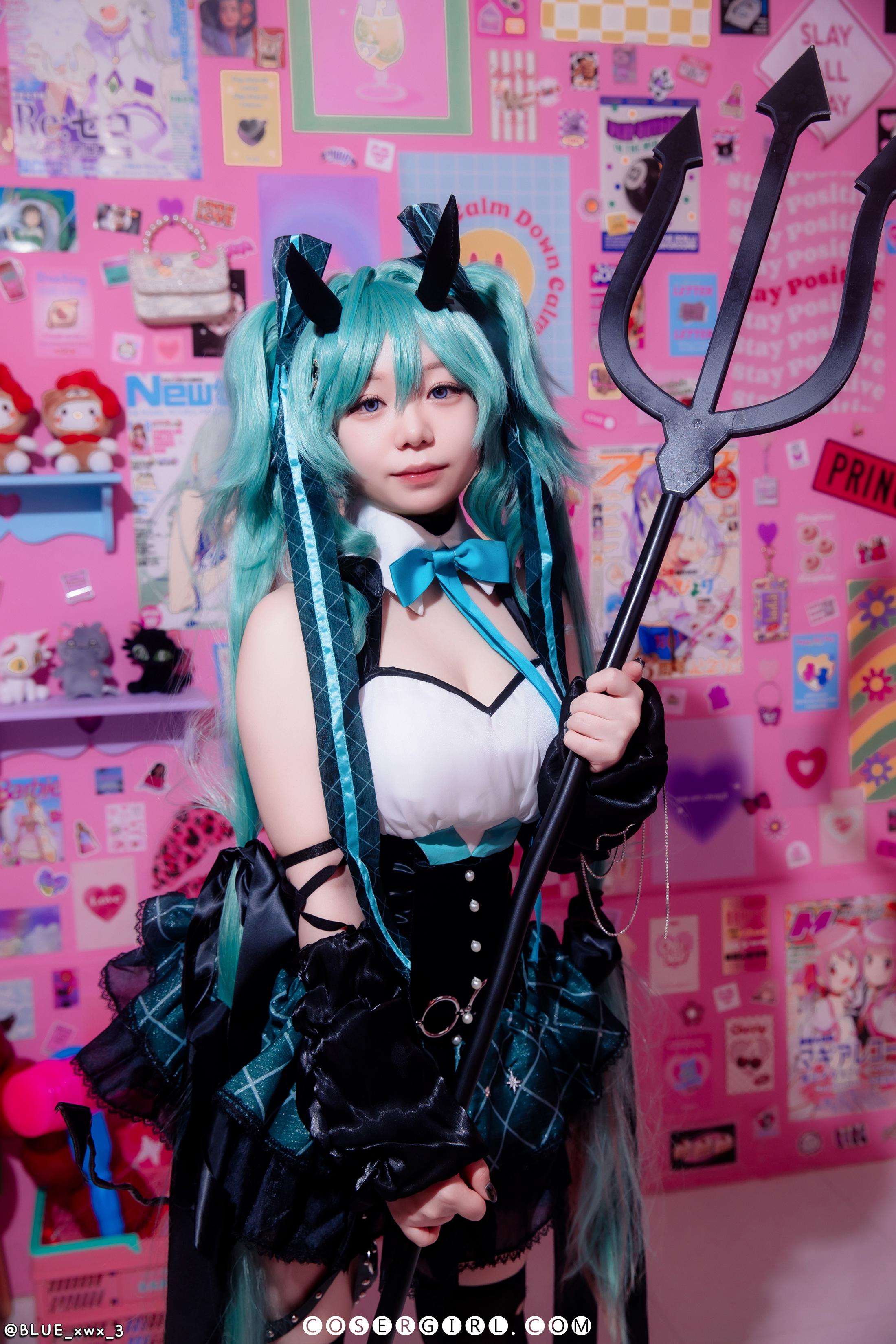 图片[2]-Blue Ming Miku [90P-1.05GB] - coser福利社-coser福利社