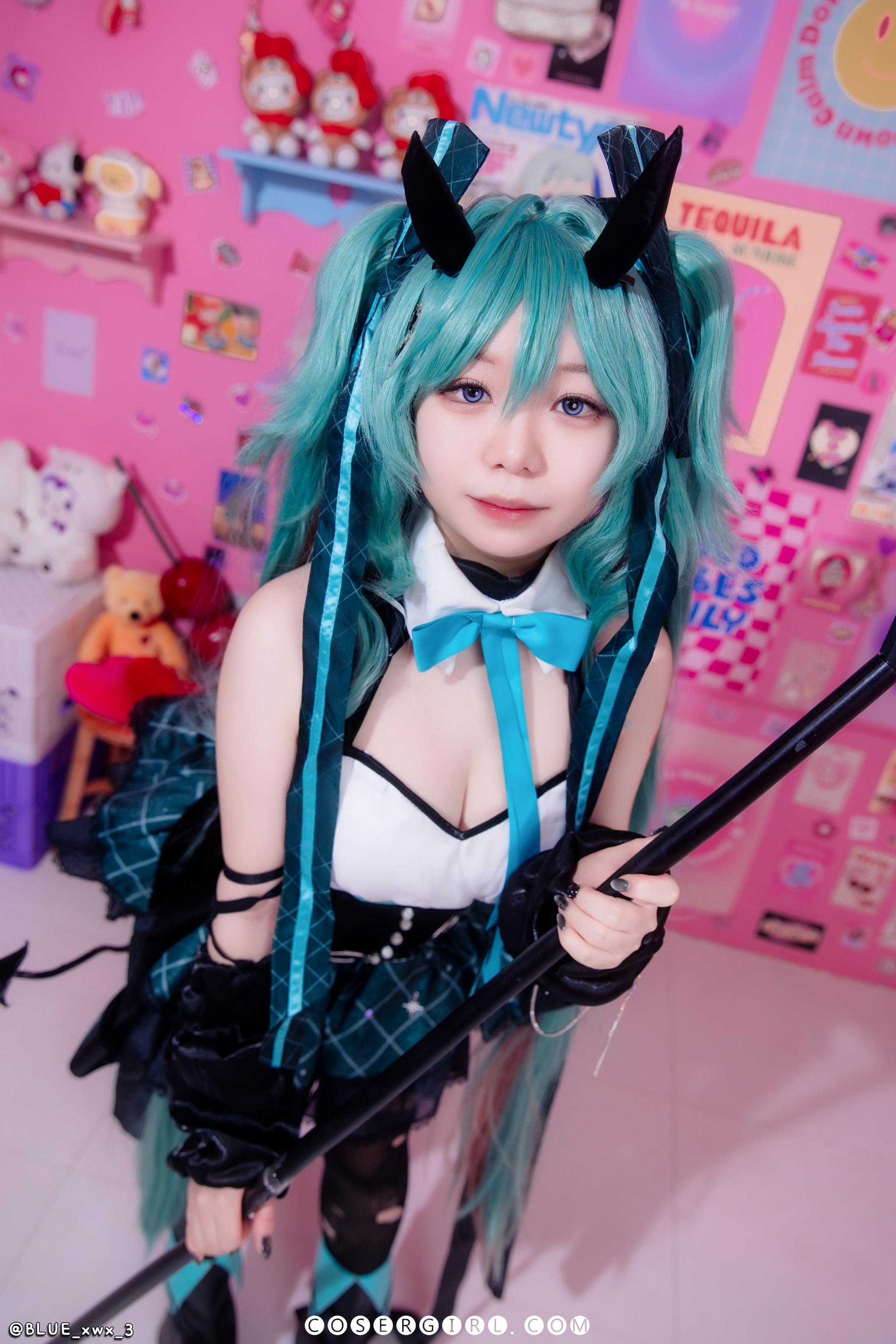 图片[3]-Blue Ming Miku [90P-1.05GB] - coser福利社-coser福利社