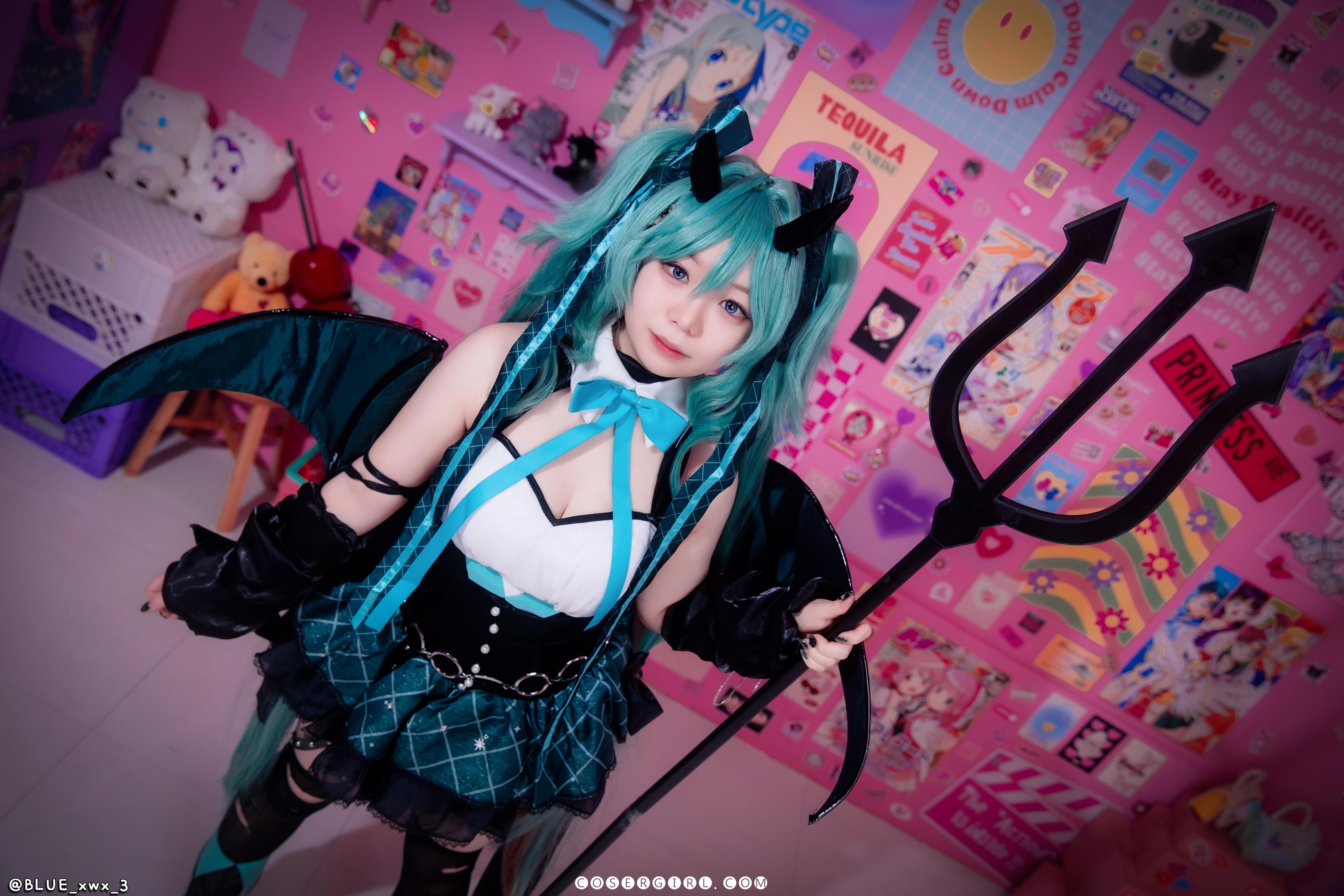 图片[10]-Blue Ming Miku [90P-1.05GB] - coser福利社-coser福利社