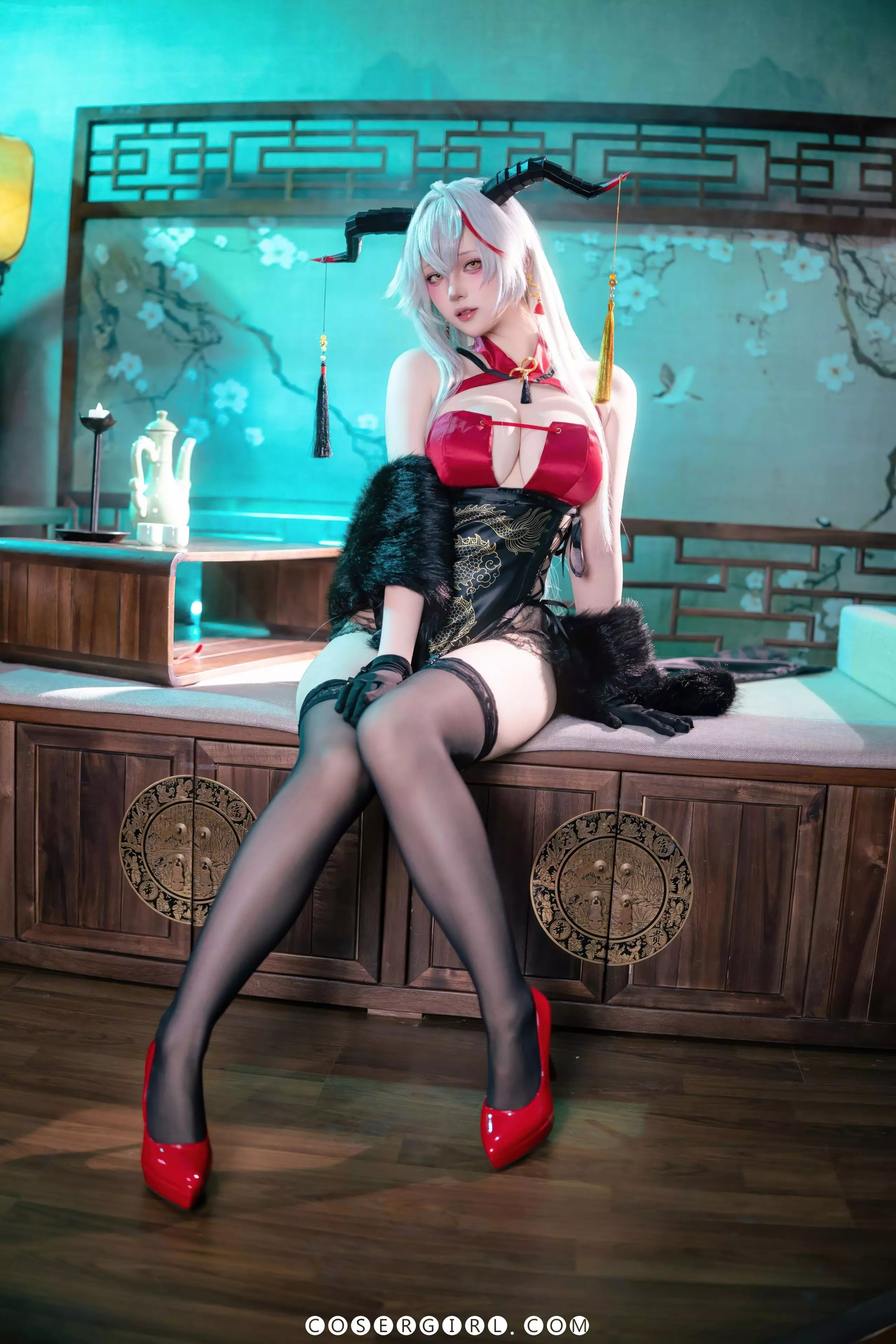 图片[2]-屿鱼 碧蓝航线 埃吉尔旗袍 - coser福利社在线观看-coser福利社