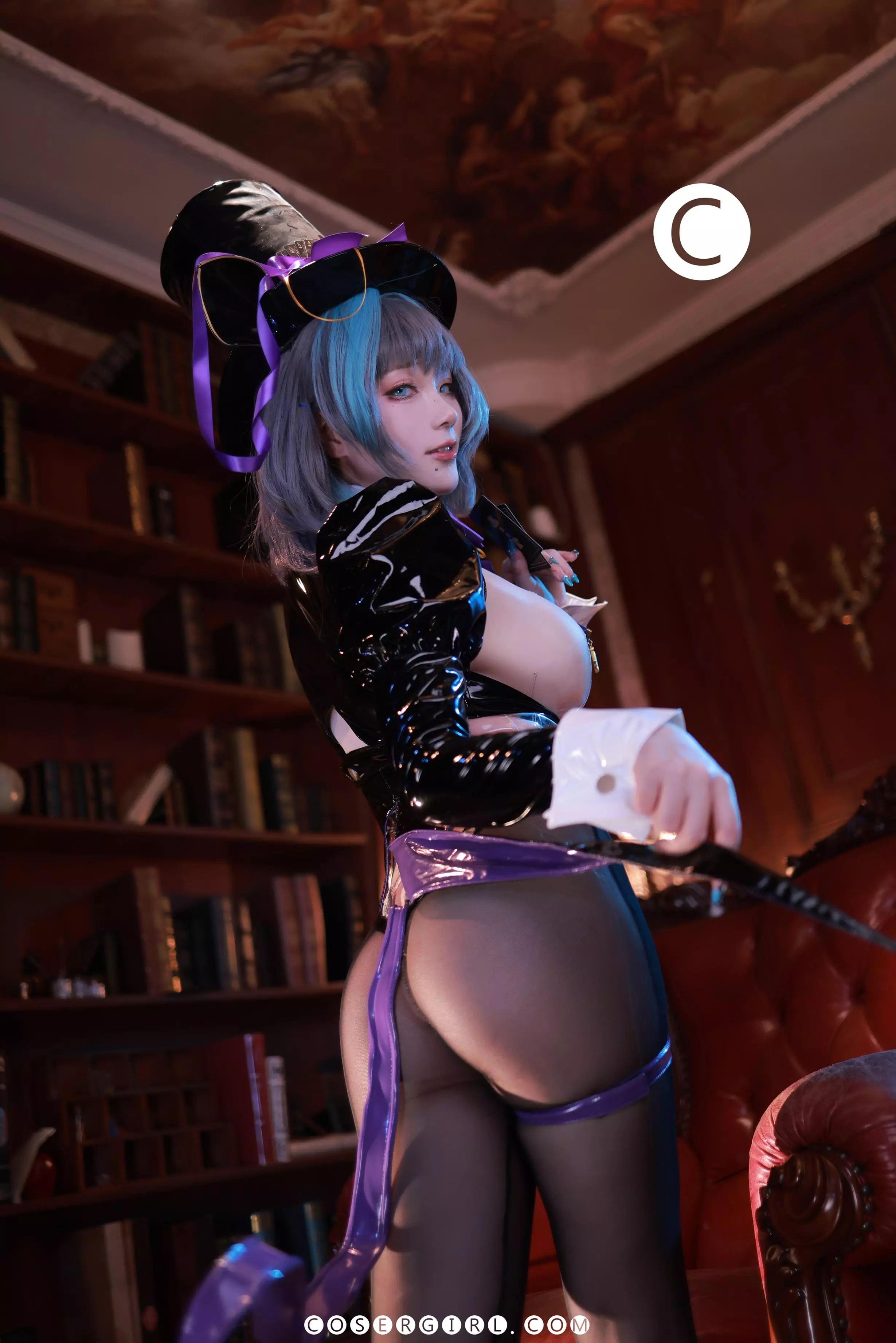 起司块 柴郡魔术师 Cosplay 写真 - coser福利社黑丝诱惑44P在线观看-coser福利社