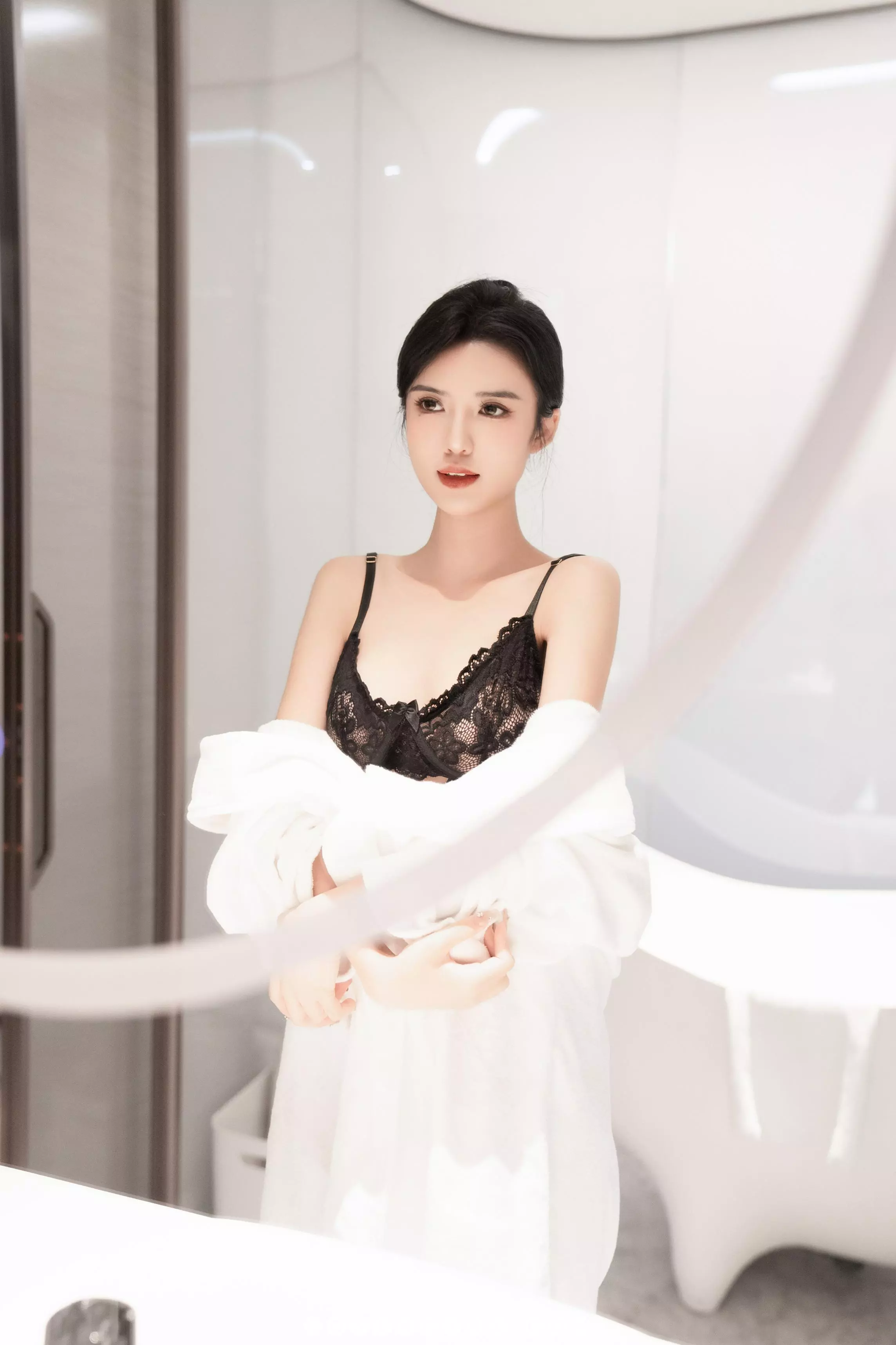 浅浅 NO.004 vol.7808 黑白蕾丝