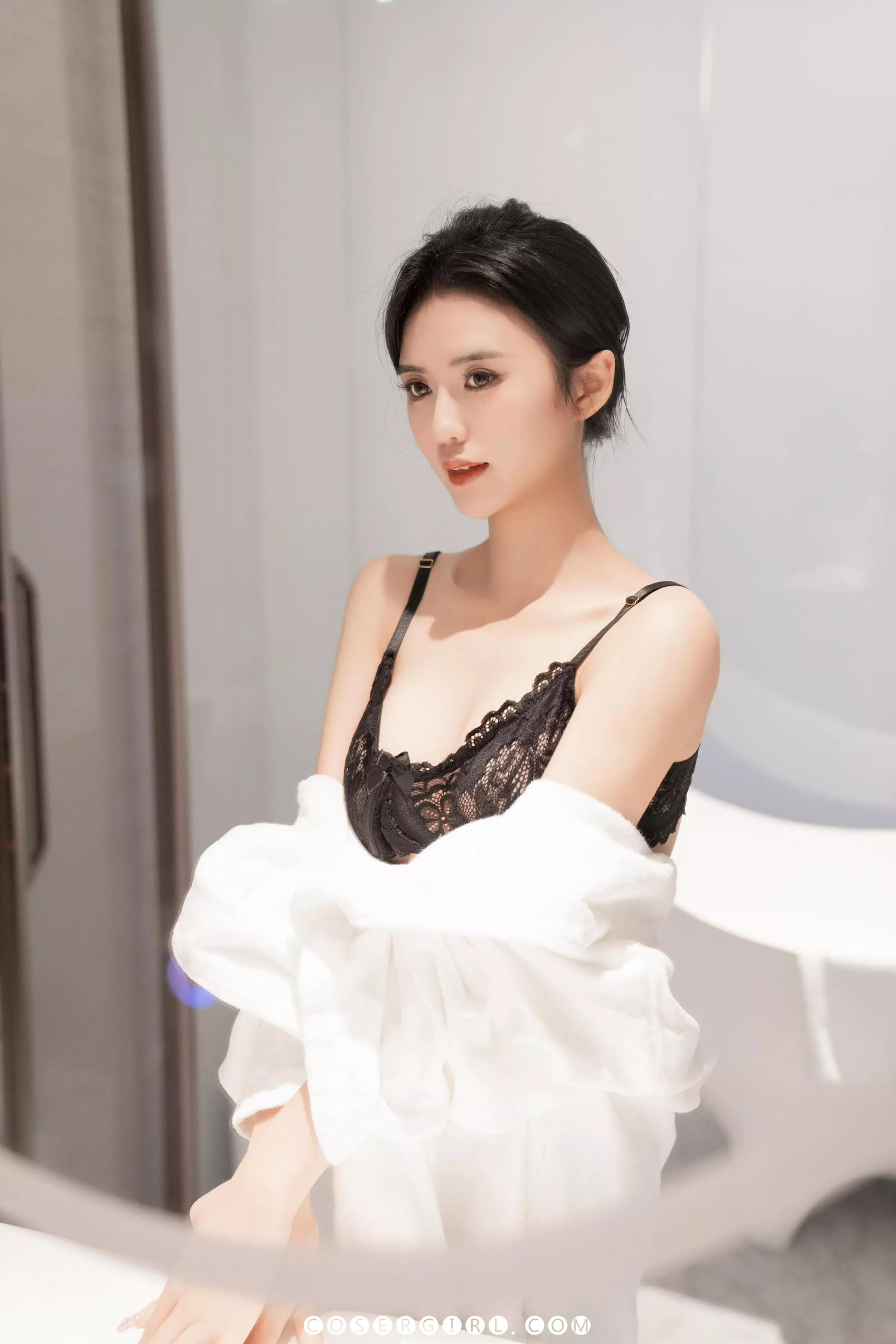 浅浅 NO.004 vol.7808 黑白蕾丝