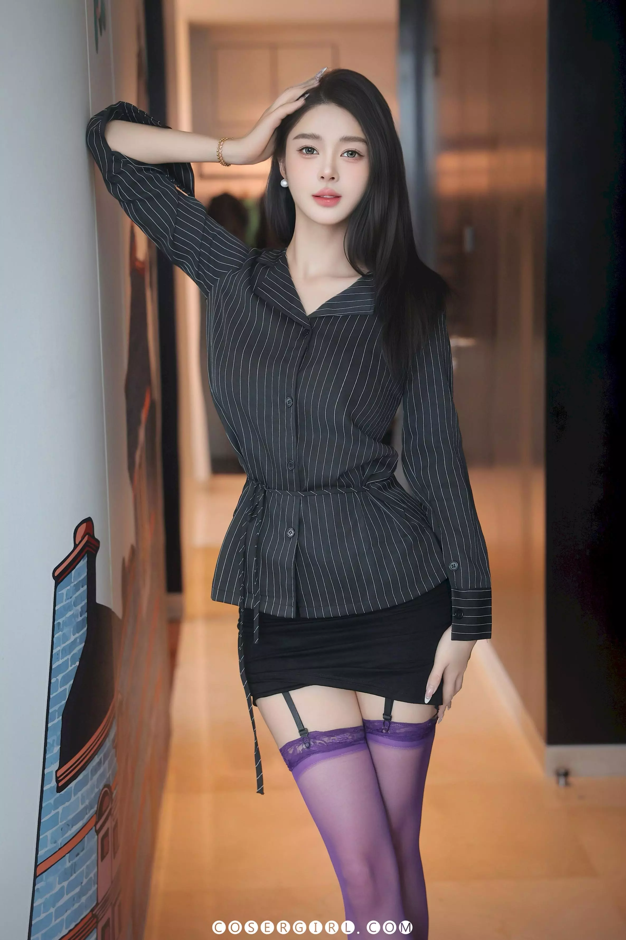 紫色丝袜